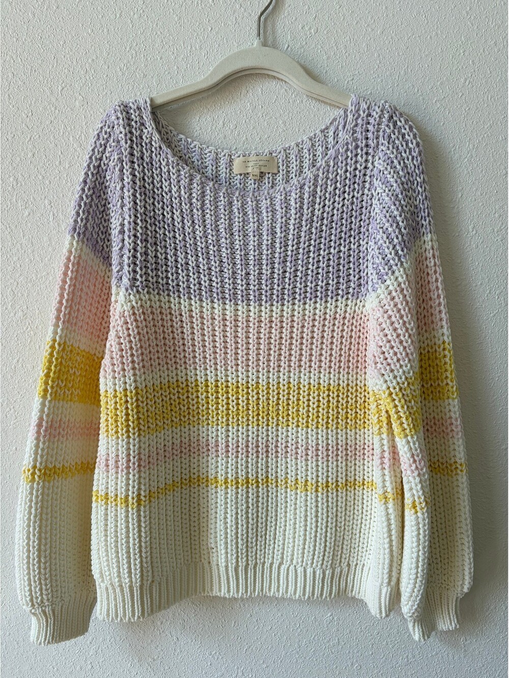 Sezane Vivien Jumper Multicolor Sweater Size XXL Colorful Striped